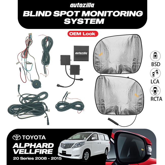 Toyota Alphard Vellfire 2008 2015 20 Series BLIND SPOT OEM